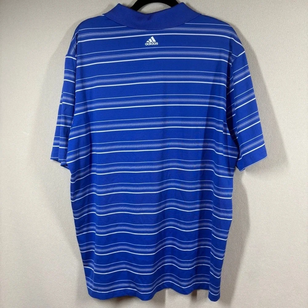 Adidas Puremotion Mens Kansas Jayhawks‎ KU Polo Golf Shirt Blue XL Athleisure